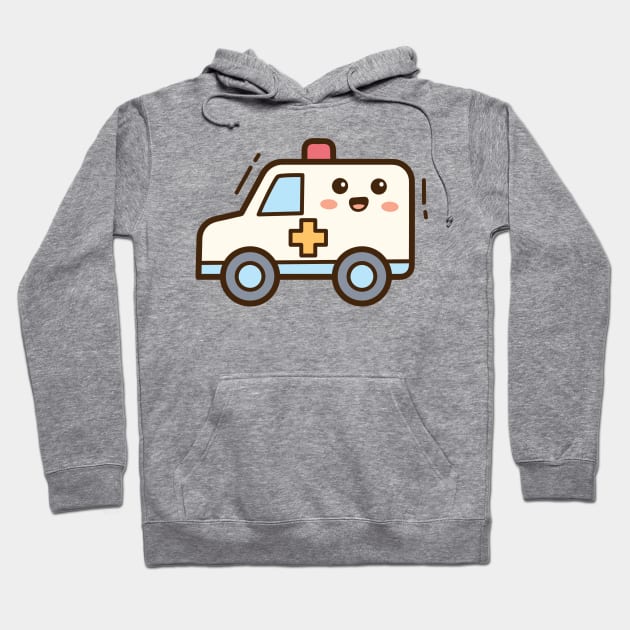 Cute Ambulance Hoodie by yellowline